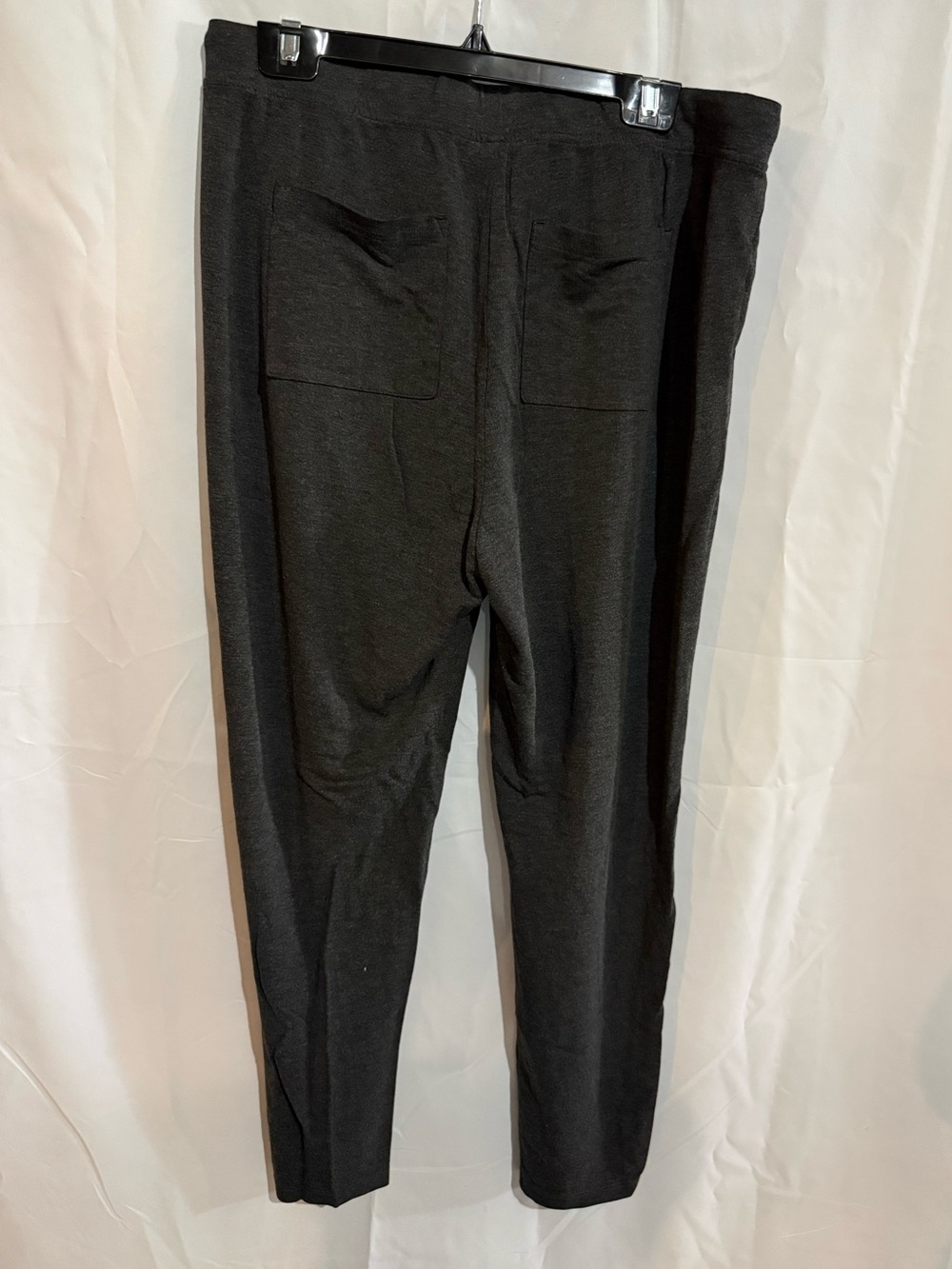 Lou & Grey LOFT Charcoal Gray Drawstring Lounge Pants - size L - Picture 2 of 3